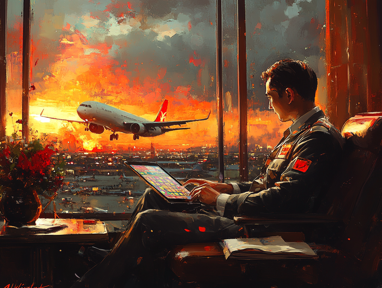 Pilot dan Jackpot Udara: Menembus Awan dengan Slot Online APK Terpercaya Saat Transit Penerbangan